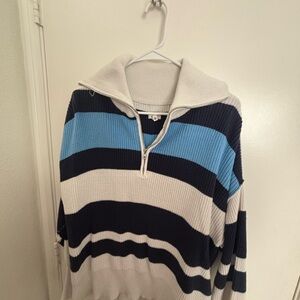 Aerie Navy and Blue Sweater